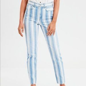 AE Striped Mom Jeans